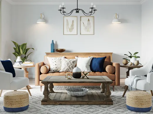 Living Room · Farmhouse designed by Victoria