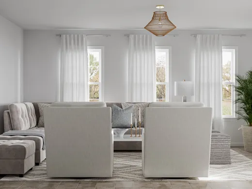 Living Room · Contemporary designed by Eleasud