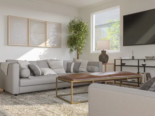Living Room · Eclectic designed by Leigh