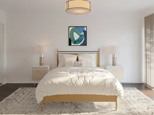 Bedroom · Midcentury Modern designed by Lena