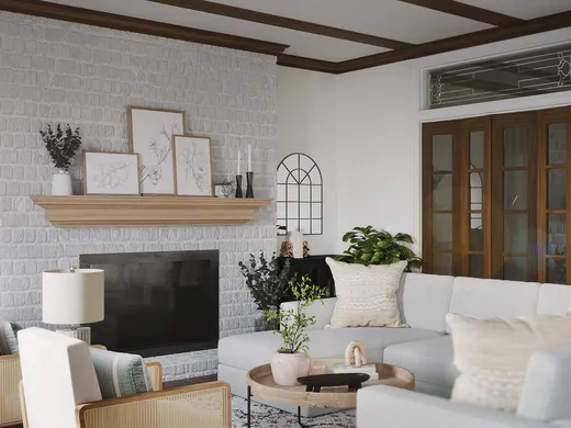 Living Room · Transitional designed by Lexie