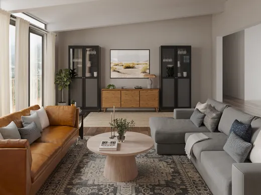 Living Room · Contemporary designed by Cami