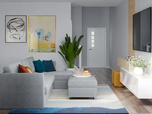 Living Room · Contemporary designed by Joanna