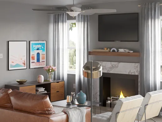 Living Room · Eclectic designed by Maria