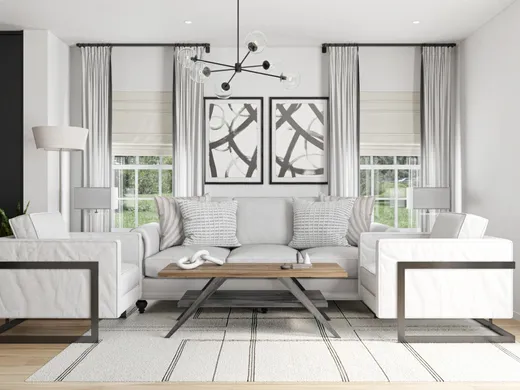 Living Room · Contemporary designed by Jamie