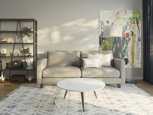 Living Room · Midcentury Modern designed by Juliana