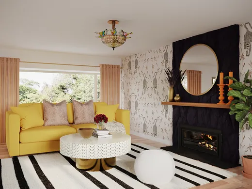 Living Room · Eclectic designed by Priscila