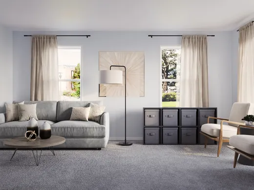 Living Room · Midcentury Modern designed by Alyssa