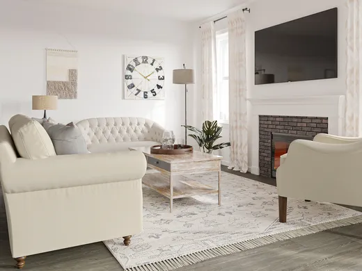 Living Room · Farmhouse designed by Luciano
