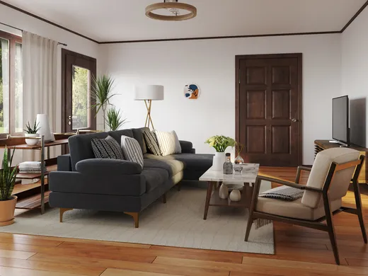 Living Room · Contemporary designed by Cinthia