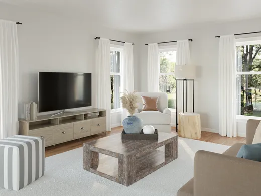 Living Room · Coastal designed by Mariel