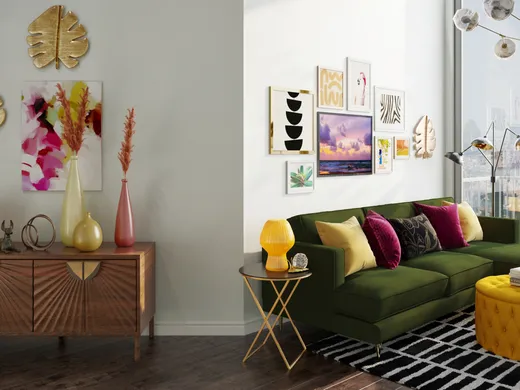 Living Room · Eclectic designed by Emily