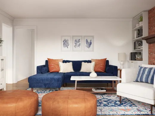 Living Room · Midcentury Modern designed by Rosa