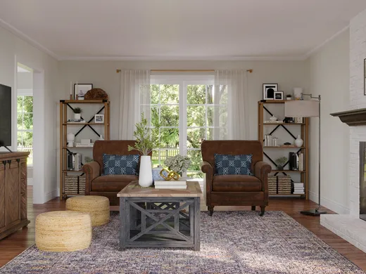 Living Room · Farmhouse designed by Laura