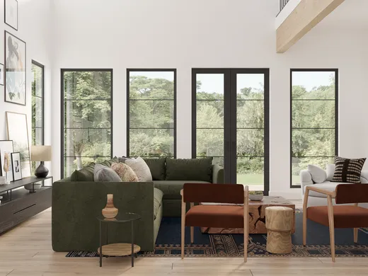 Living Room · Eclectic designed by Lucia