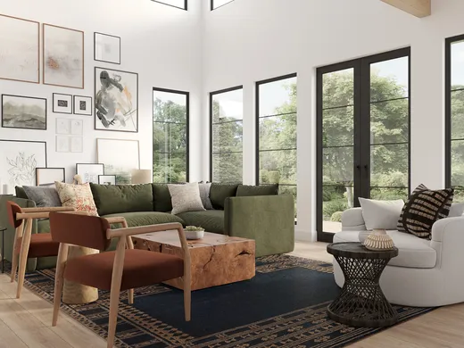 Living Room · Eclectic designed by Lucia