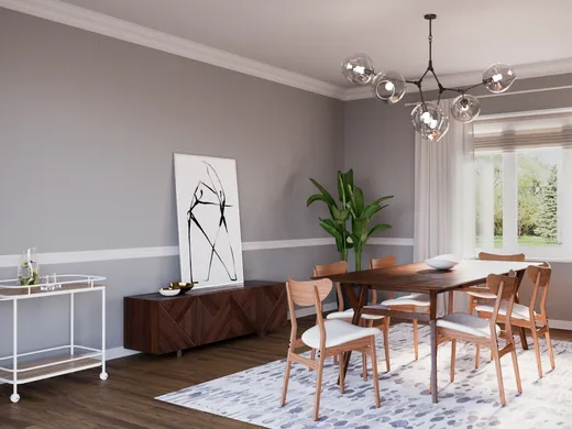 Dining Room · Midcentury Modern designed by Gonzalo