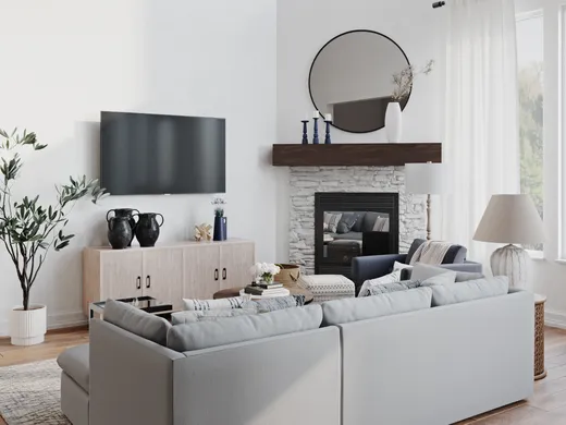 Living Room · Contemporary designed by Holly