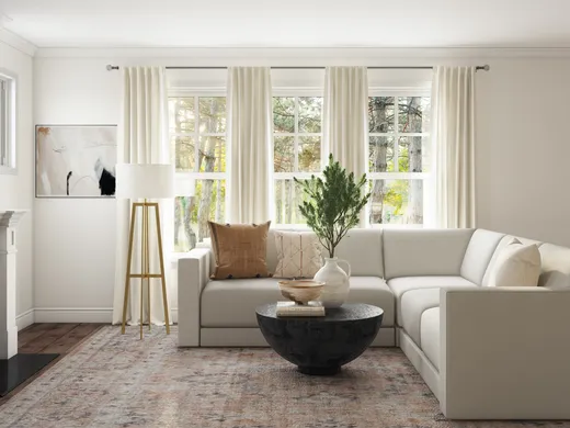 Living Room · Transitional designed by Rebecca