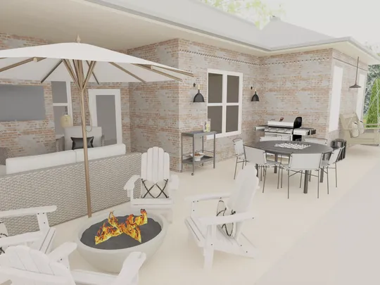 Outdoor Space designed by Blair