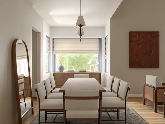 Living Room · Midcentury Modern designed by Sunali