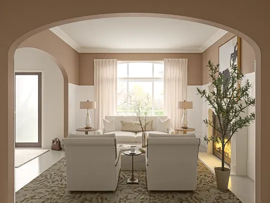 Living Room · Traditional designed by Christopher