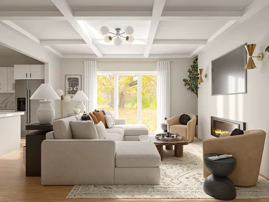 Living Room · Organic Modern designed by Ivan