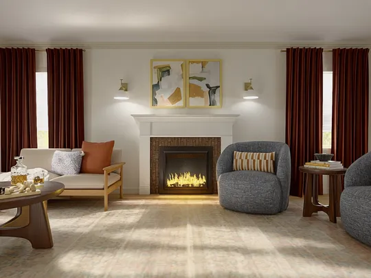 Living Room · Midcentury Scandi designed by Jess