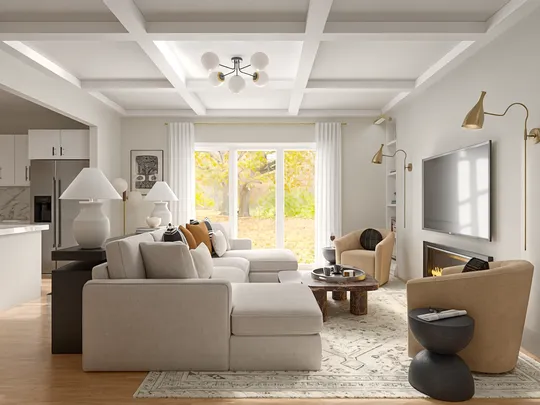 Living Room · Organic Modern designed by Ivan