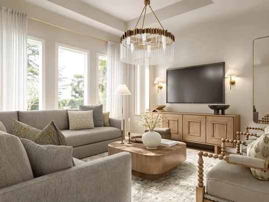 Living Room · Transitional designed by Malena