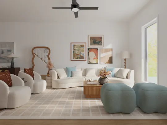 Living Room · Contemporary designed by Barbara