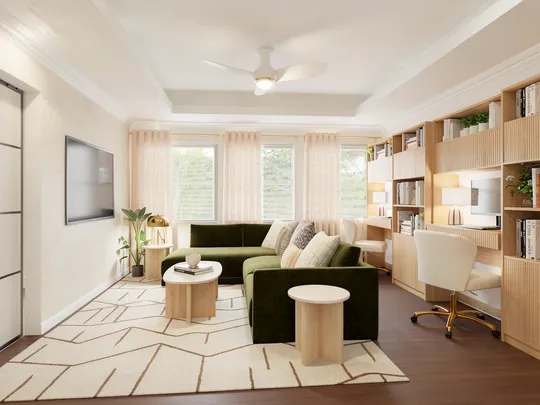 Living Room · Organic Modern designed by Katerina