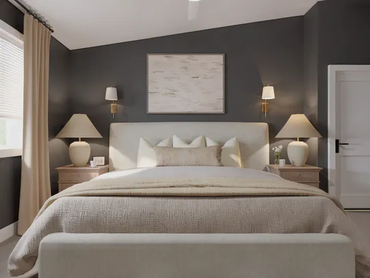 Bedroom · Transitional designed by Emilee