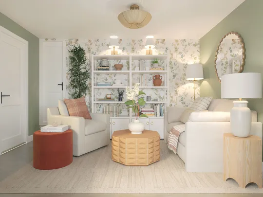 Reading Room · Warm Transitional designed by Montserrat