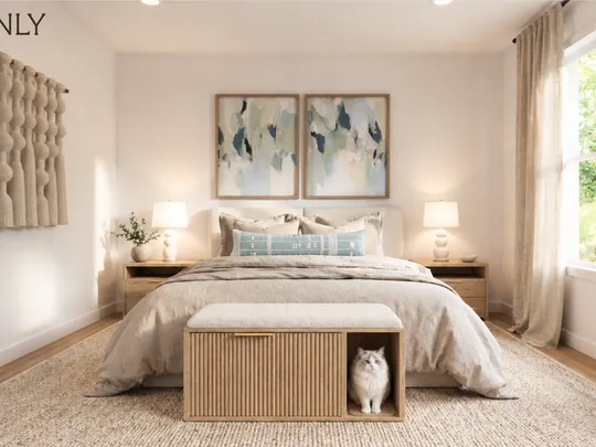Bedroom · Midcentury Scandi designed by Karley