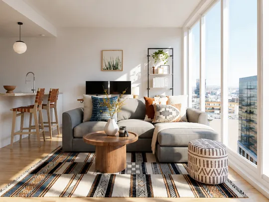 Living Room · Transitional designed by Pamela