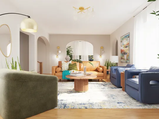 Living Room · Inspired Modern designed by Mercedes