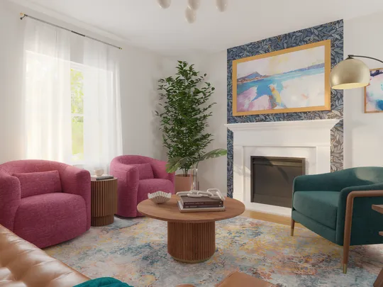 Living Room · Inspired Modern designed by Mercedes