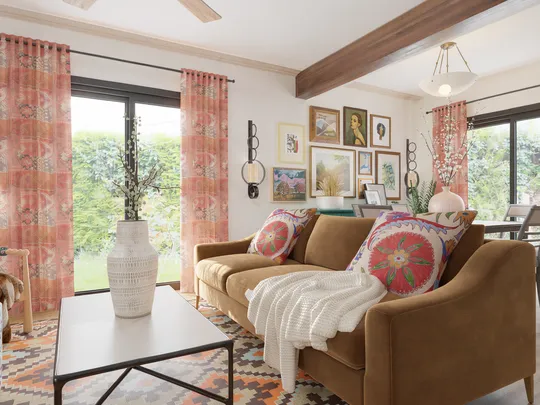 Living Room · Organic Modern designed by Andrea