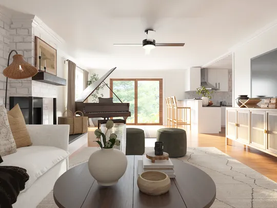 Living Room · Organic Modern designed by Emilee