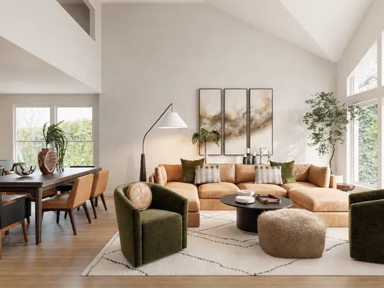 Living Room · Contemporary designed by Gabriela