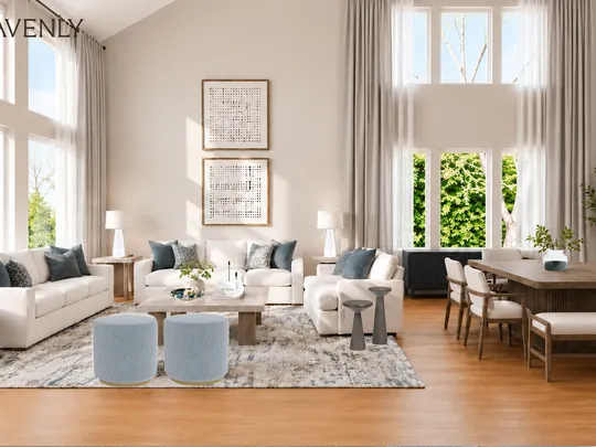 Living Room · Contemporary designed by Yoseika