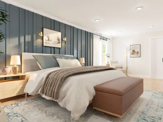 Bedroom · Warm Transitional designed by Montserrat