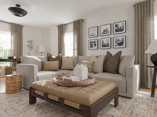 Living Room · Farmhouse designed by Emilee