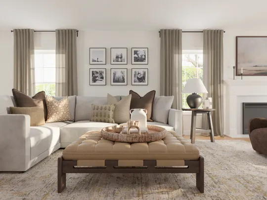 Living Room · Farmhouse designed by Emilee