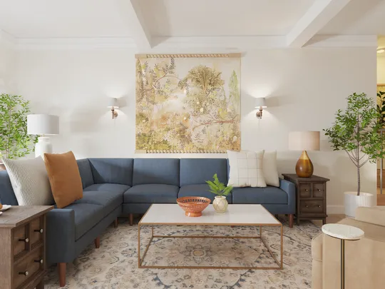 Living Room · Contemporary designed by Kristen