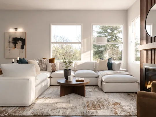 Living Room · Contemporary Luxe designed by Pamela