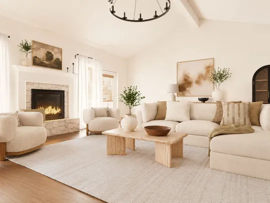 Living Room · Rustic designed by Hayley