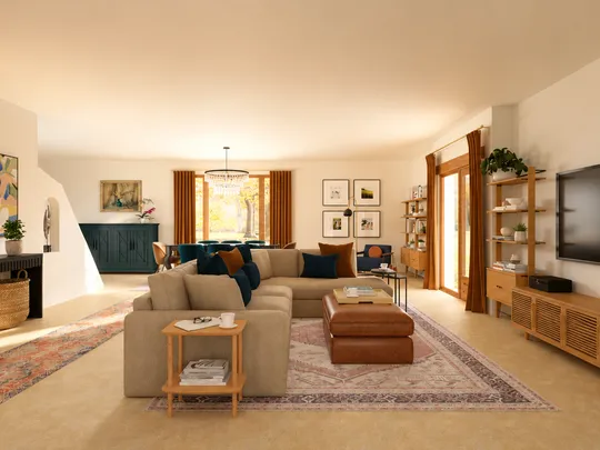 Living Room · Organic Modern designed by Ivan