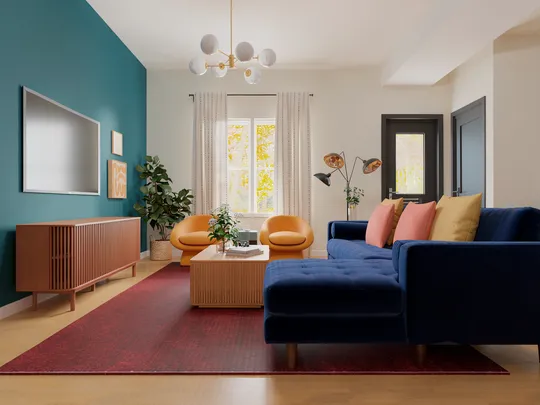 Living Room · Contemporary designed by Gabriela